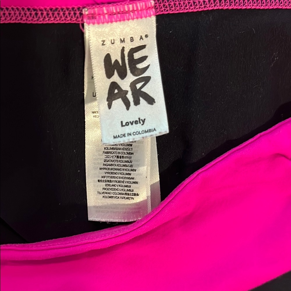 Zumba Black and Pink Leggings - Picture 6 of 6